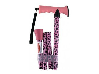 3P Walking Stick Pink Leopard