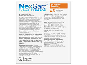 3pk NEXGARD chew for dogs 2-4 kg