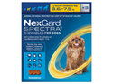 3pk NEXGARD SPECTRA chew for dogs 3.6-7.5 kg