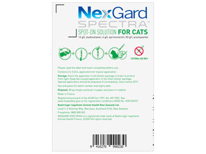 3pk NEXGARD SPECTRA Spot-on Solution for Small Cats & Kittens 0.8-2.4 kg