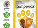 3pk Simparica chew for Dogs 1.3 to 2.5kg treats fleas, ticks & mites