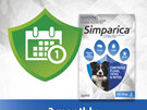 3pk Simparica chew for Dogs 10 to 20kg fleas, ticks & mites