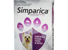 3pk Simparica chew for Dogs 2.5 to 5.0kg treats fleas, ticks & mites