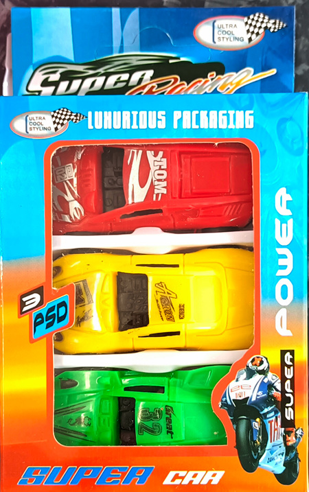 3pk toy cars