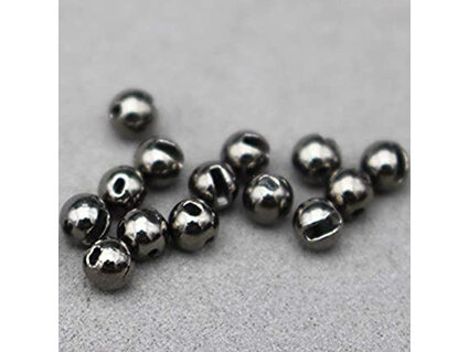 4.6mm Black Nickel Slotted Tungsten Beads