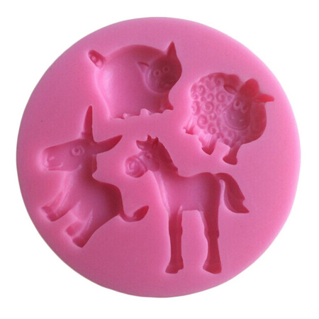 4 ANIMAL SILICONE MOULD