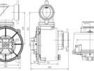 4" fresh water pump for an engine with a 1"keyway  shaft