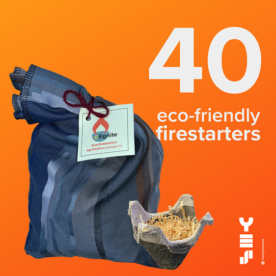 40 pack of Egnite eco-friendly firestarters