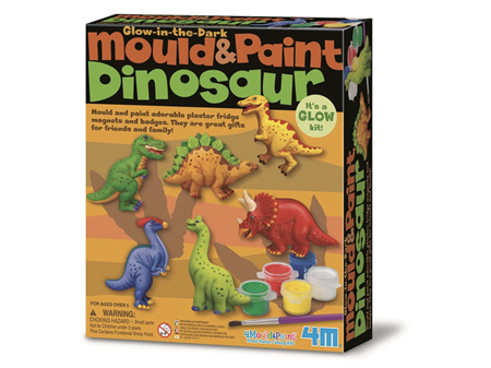 4M Glow in the Dark Mould & Paint Dinosaur Kit