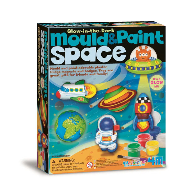 4M Glow in the Dark Mould & Paint Space Kit