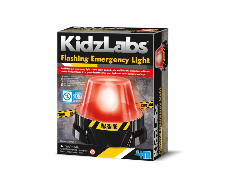 4M KidzLabs Flashing Emergency Light Kit steam stem kids science