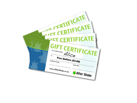 $5 After Shake Gift Certificate