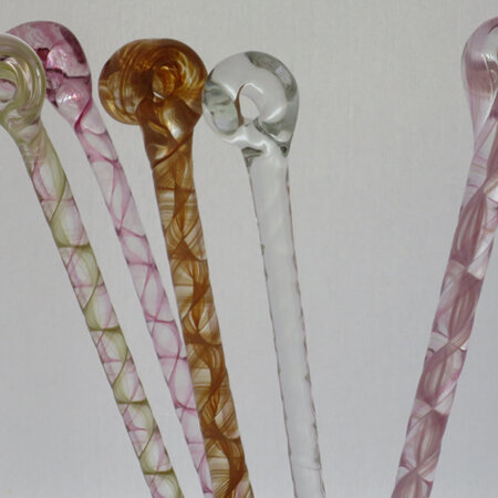 5 large glass stir sticks