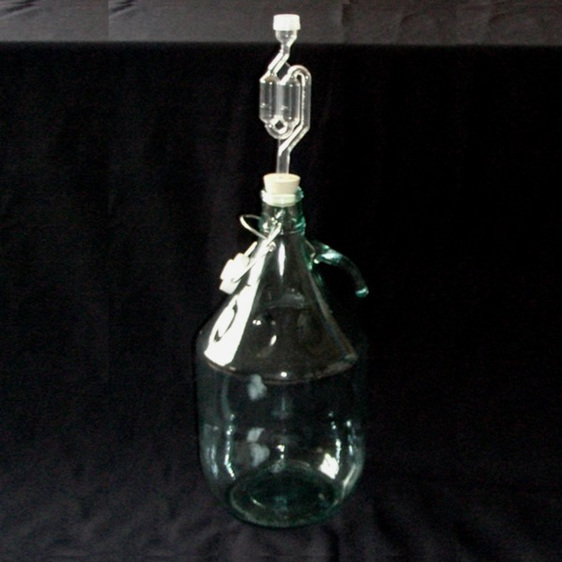 5 litre carboy with airlock and bung