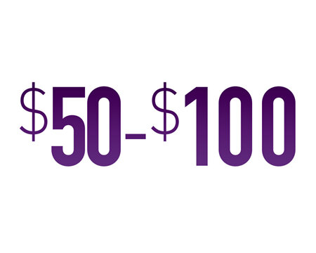 $50 - $100