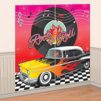 50's Wall Decorating Kit - Rock n Roll