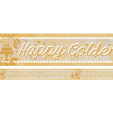 50th Golden Wedding Anniversary Banner