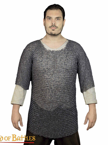 6th - 16th Century Maille Haubergeon with Half Sleeves