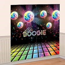 70's Party Wall Decorating Kit - Let's Boogie