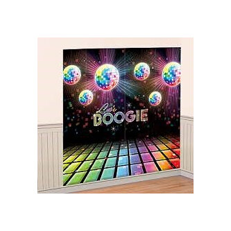 70's Party Wall Decorating Kit - Let's Boogie