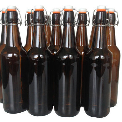 750ml Glass Flip-Top Bottles