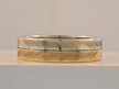 9ct Two-Tone Gold Band