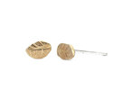 9k solid gold leaf leaves studs engraved organic tiny earrings lilygriffin nz
