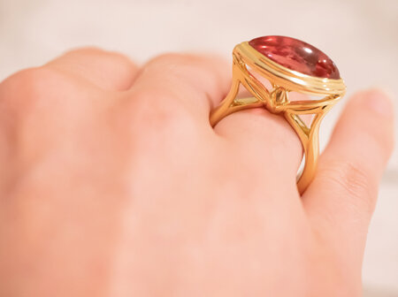 A Celebration of Light - Creating Our Rubellite Solitaire Ring