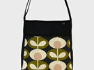 A designer New Zealand made handbag in Orla Kiely fabric