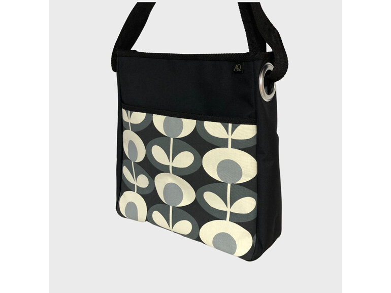 A gorgeous designer Orla Kiely fabric on a NZ made handbag