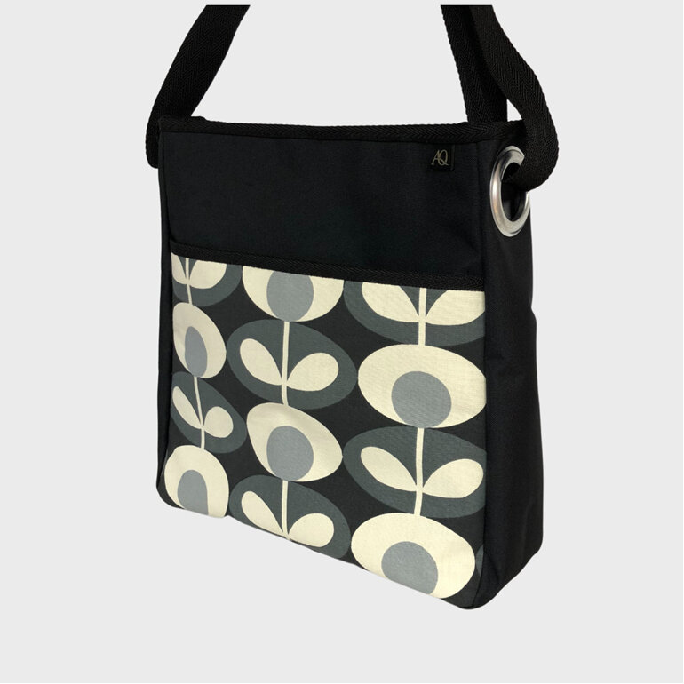 A gorgeous designer Orla Kiely fabric on a NZ made handbag