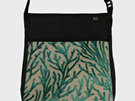 A gorgeous seaweed inspired fabric on the front pocket of the most popular bag