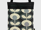 A no fuss handbag, but featuring Orla Kiely stem fabric in greys.