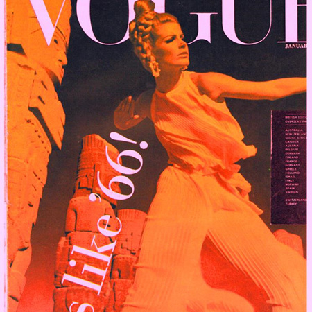 A selection of 1966 UK Vogue magazines