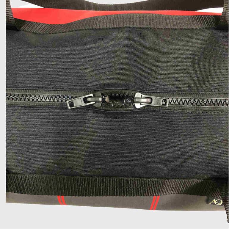 A sports/gear bag with super strong zips, made to last the distance.