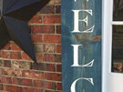 A 'Welcome' Porch Leaner Paint & IOD Decor Stamp Workshop