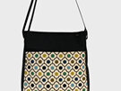 A work bag suitable for a laptop, made in NZ with an Orla Kiely fabric