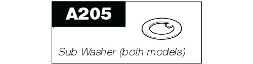 A205 Sub washer for P100 & P50 Pro-Pruner