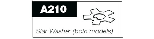 A210 Star washer for P100 & P50 Pro-Pruner