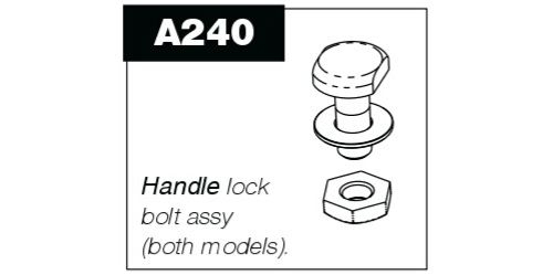 A240 Handle lock bolt assembly for P100 & P50 Pro-Pruner