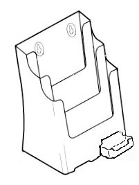 A4 3 Pocket with B/C Holder 77311