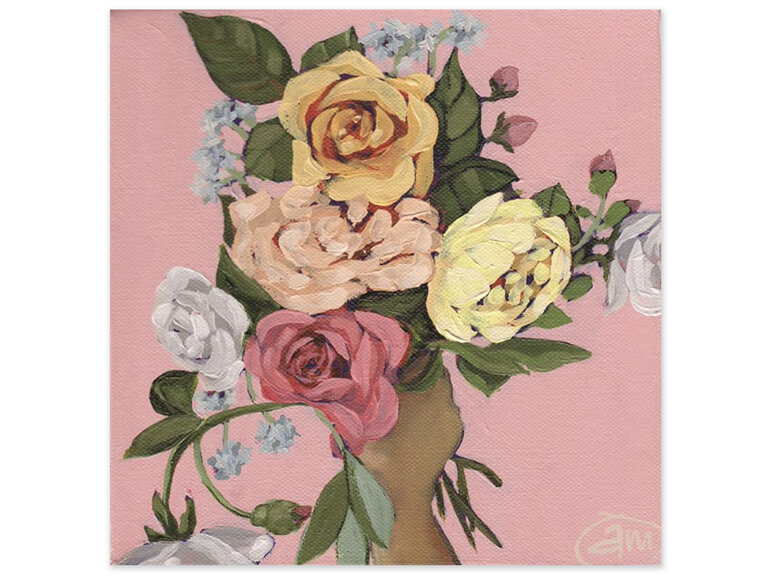 Abbey Merson Card Picking Posies 1 Pinking