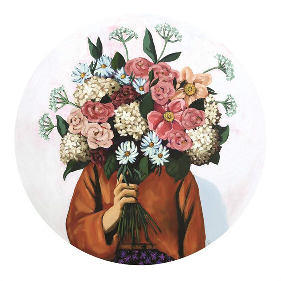Abbey Merson Card Posy XXI Sublime Blooms flowers bunch bouquet