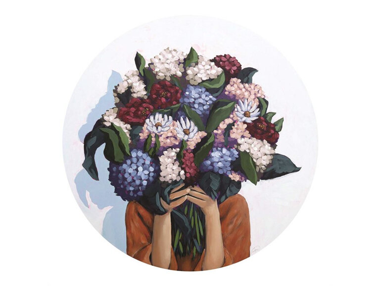 Abbey Merson Card Posy XXII Dreamy Blooms nz artist flowers
