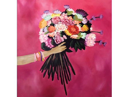 Abbey Merson - Rainbow Blooms Card