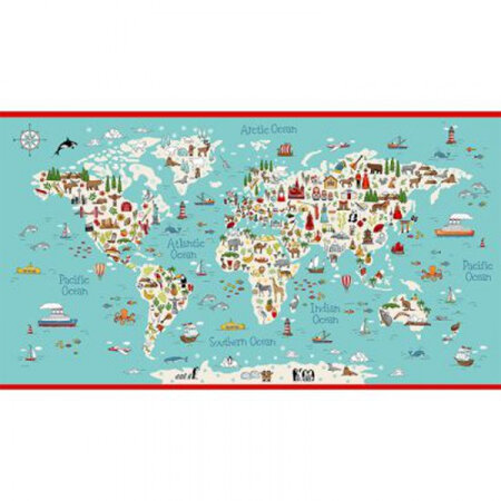 ABC Around the World Map Panel 2398
