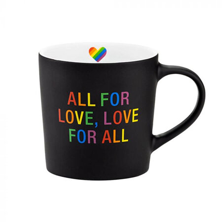 About Face Designs All for Love Pride Large Mug