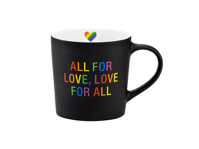 About Face Designs All for Love Pride Large Mug