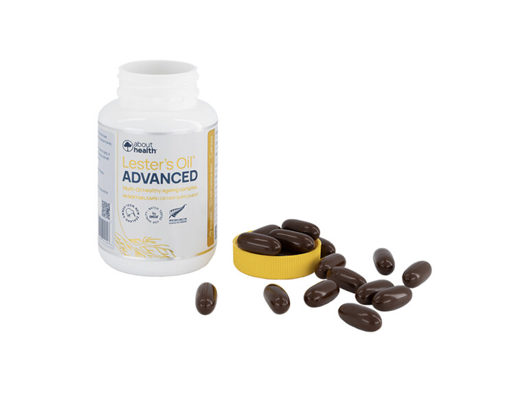 ABOUT HEALTH Lester's Oil Advanced 60 Capsules