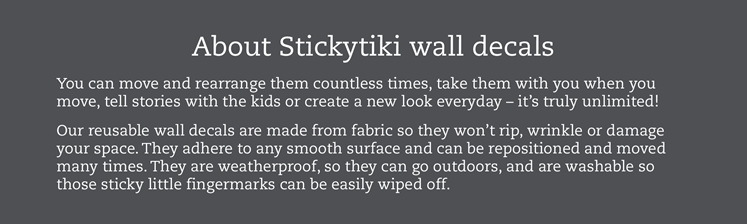 About StickyTiki wall decals